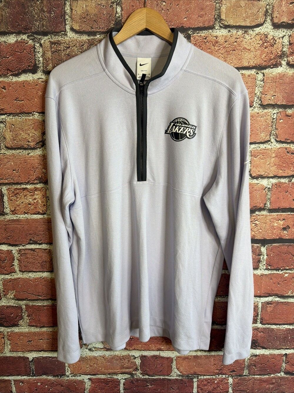 Nike Lakers 1/4 Zip Mens Purple XL Pullover Sweatshirt